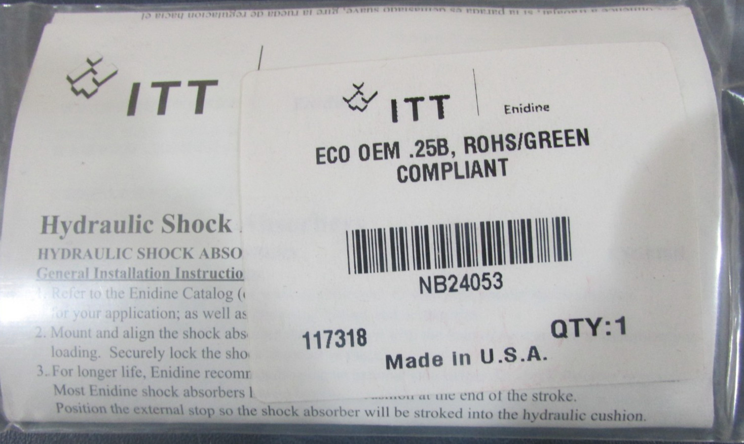 ITT Enidine NB24053 Shock Absorber