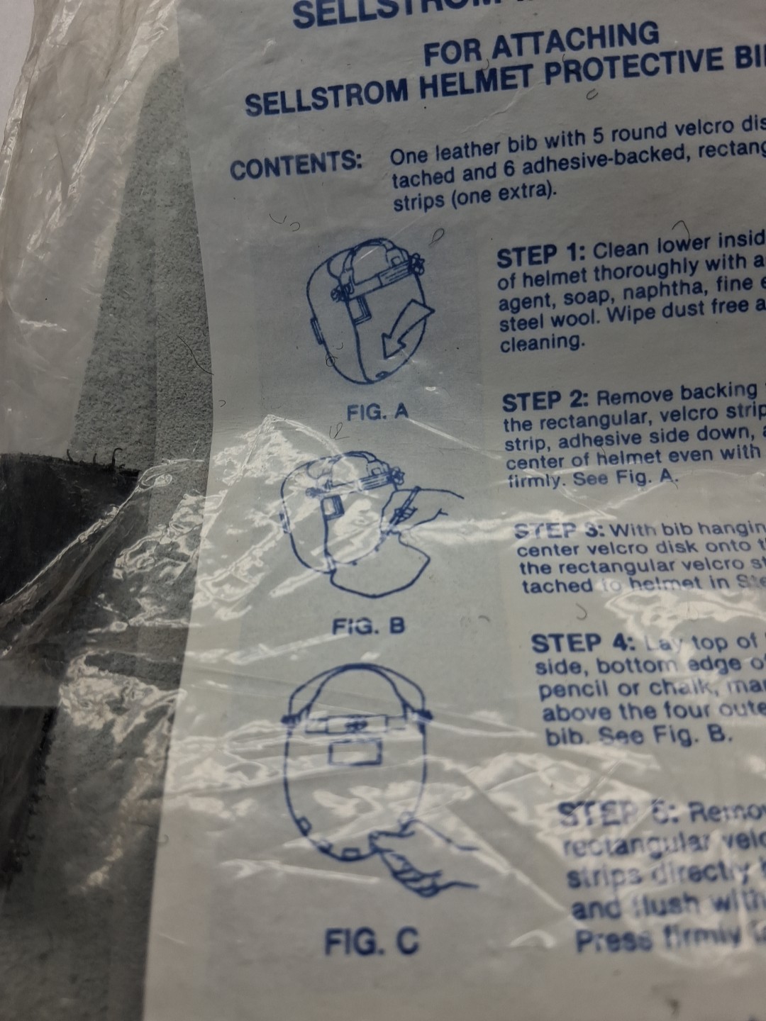 Sellstrom S21100 Leather Welding Bib, 5″x10″, Gray, for Confined Space Helmet