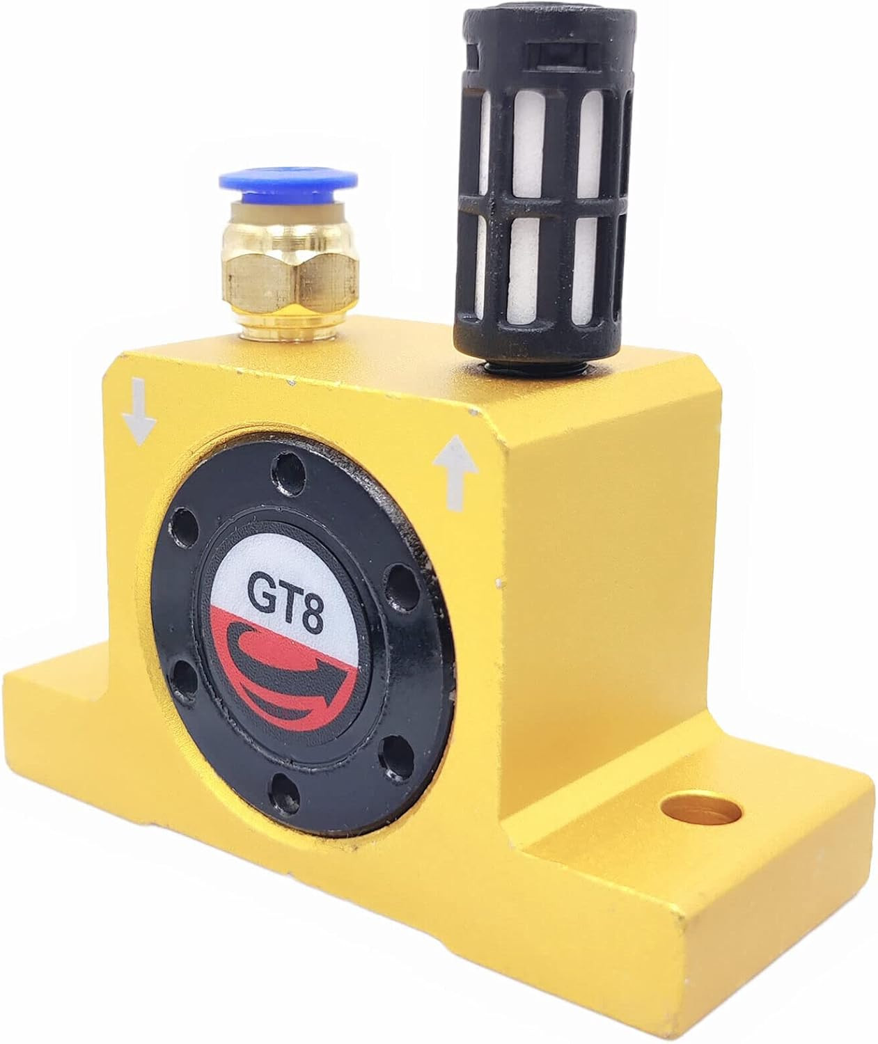 (2-Pieces) GT8 1/8” Pneumatic Turbine Vibrators, Silent Golden Industrial Turbi