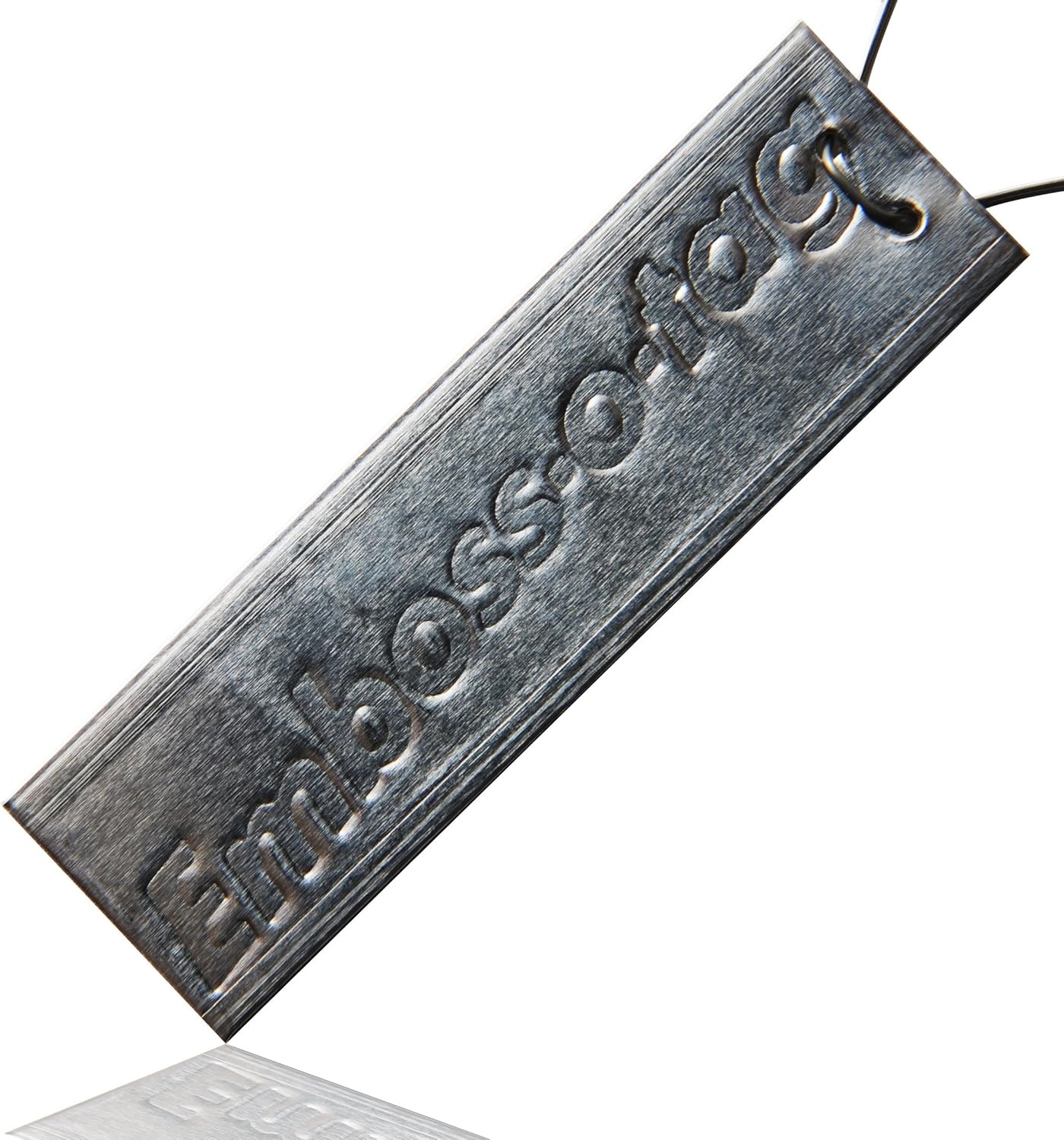 Emboss-O-Tag Double Sided Write On Metal Labels for Outdoor, Gardening, and Hig