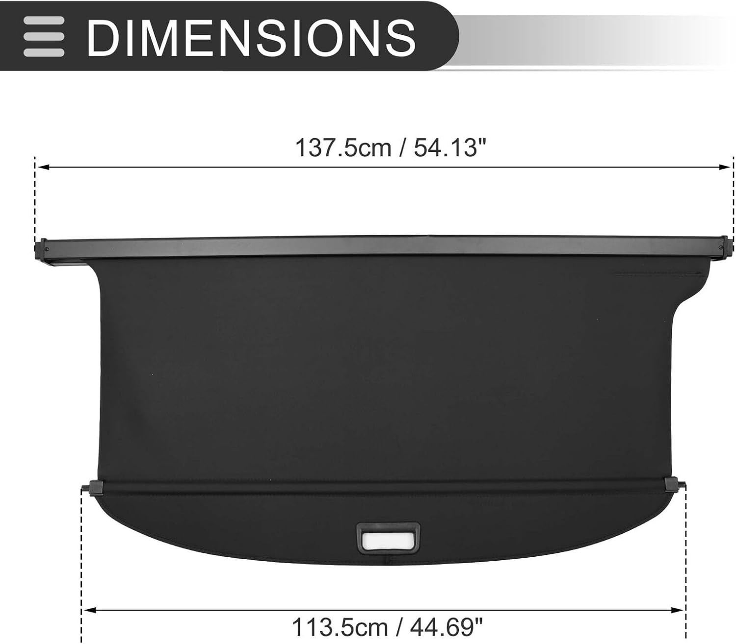 Trunk Cargo Security Cover for Ford Explorer ST Sport XLT – Enhanced Privacy, UV