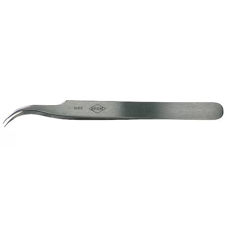 Erem 7Sa Tweezer, Fine Tip, Curved, Swiss