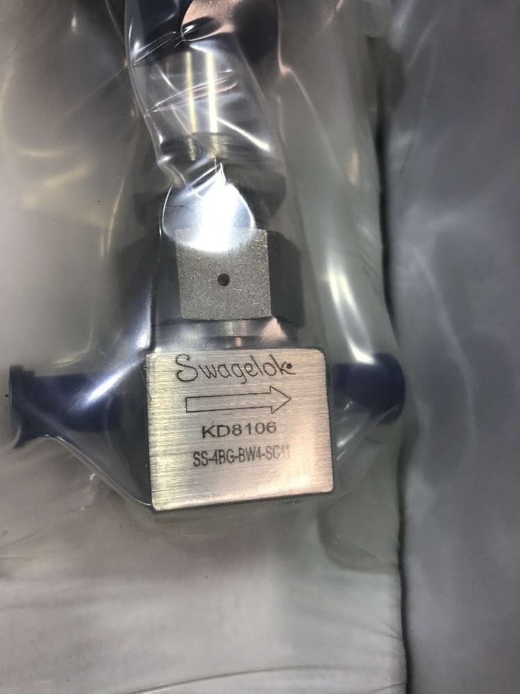 SWAGELOK Bellows Sealed Valve, SS-4BG-BW4-SC11, SS4BGBW4SC11 Shipsameday#1560Z2