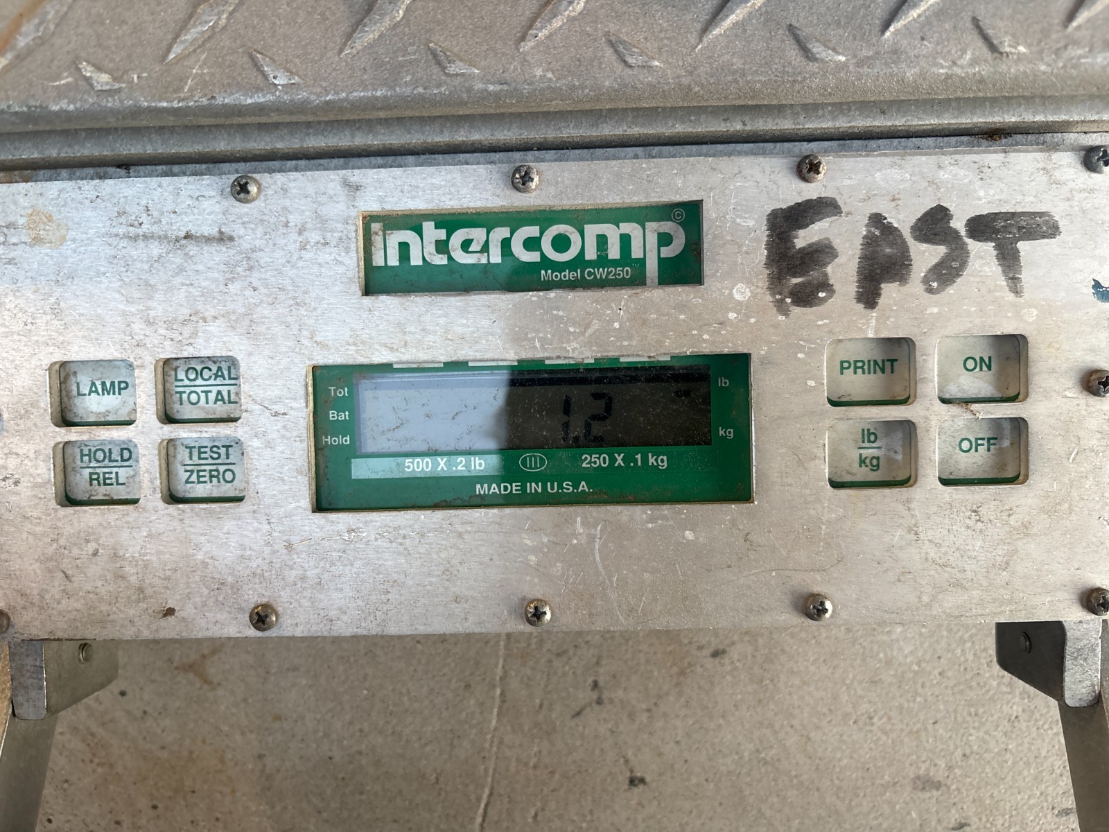 2 Lot – Intercomp CW250 Platform Scale RFX 500×0.2 lb With Ramp