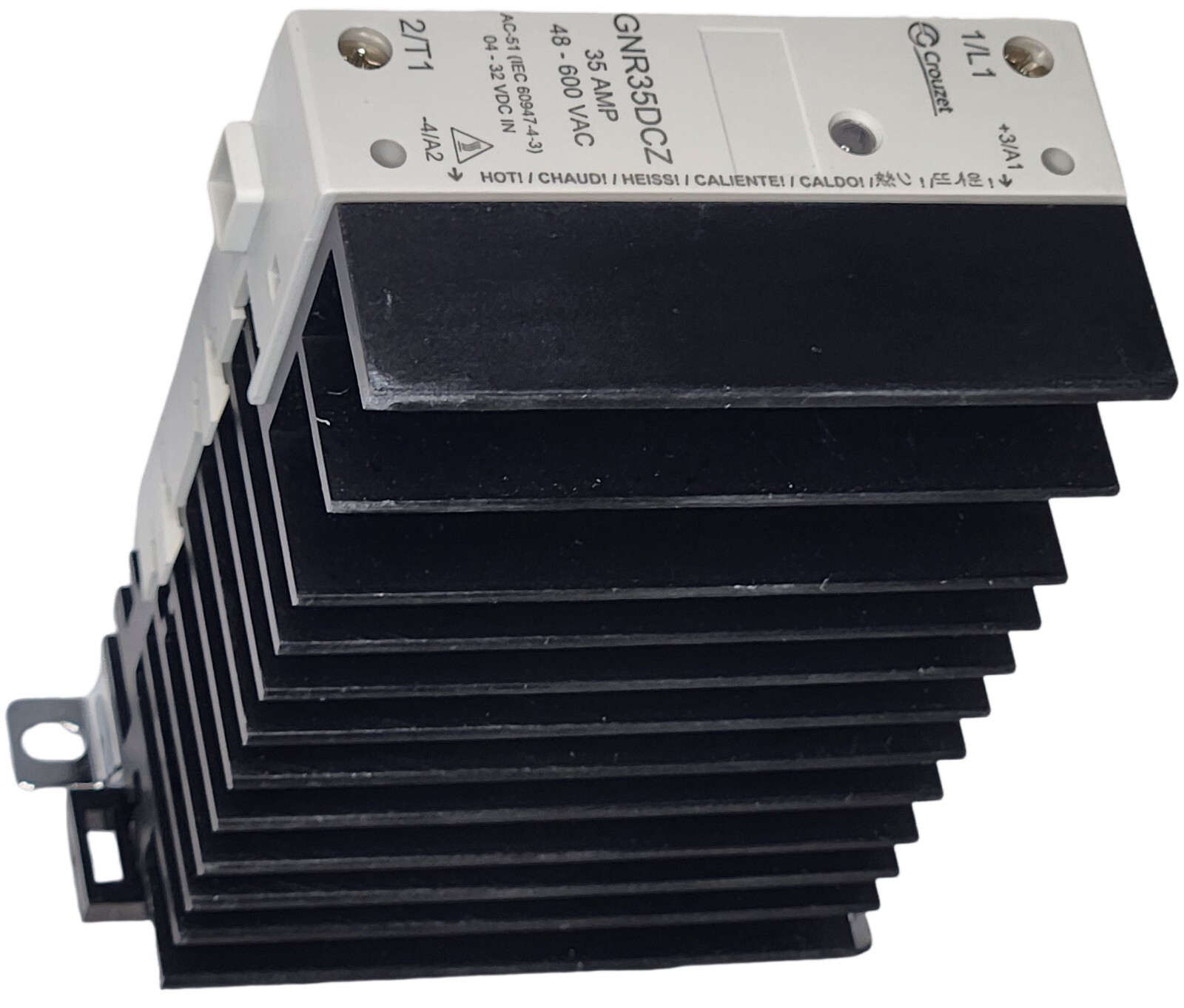 Crydom Crouzet GNR35DCZ Solid State Relay Din Rail Mount 48-600 VAC 4-32 VDC 35A