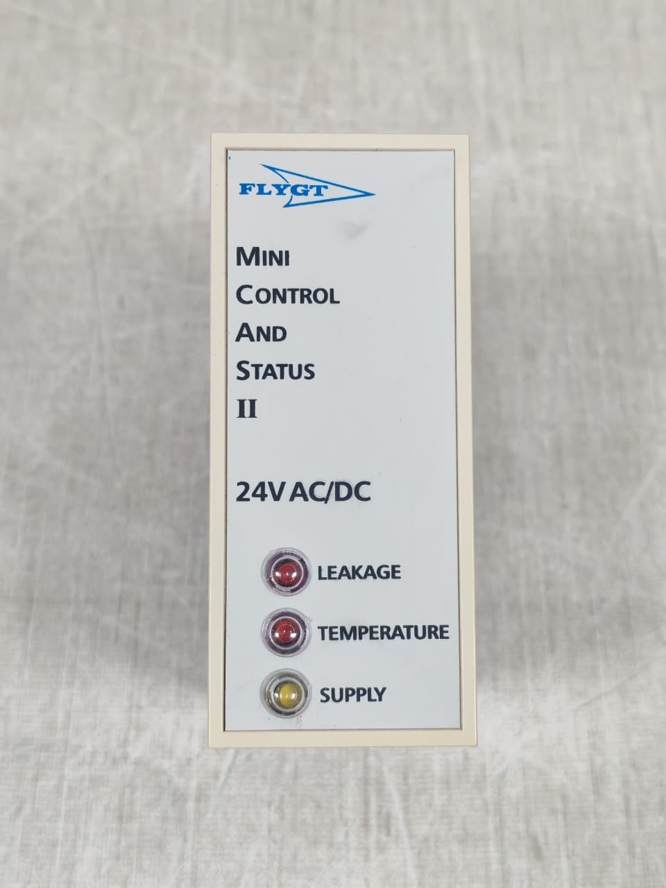 FLYGT MINI CONTROL AND STATUS II P/N 835857 VER.96001 PUMP SENSOR MONITOR 24VDC