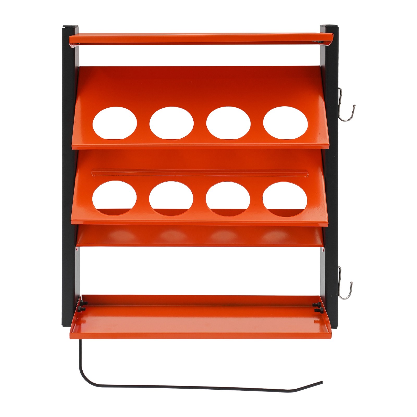Shelf Spray Can Holder Lube Can Wall Mount Storage Rack Paint Organizer Orange