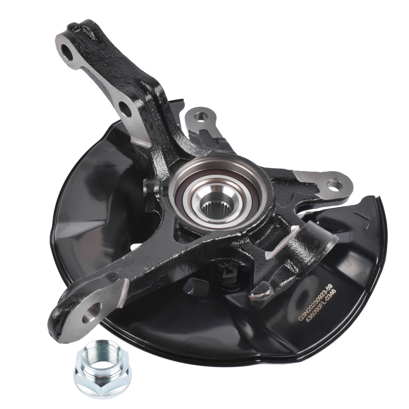 Front Left Steering Knuckle & Hub Bearing Assy for 2012 Honda Civic 1.5L/1.8L