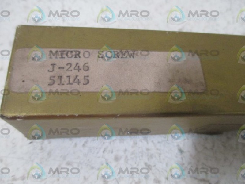 PRATT & WHITNEY CUTTING TOOLS J-246 MICRO SCREW NSMP
