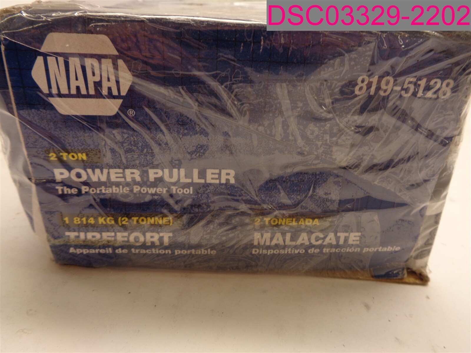 NAPA 2 Ton Power Puller 819-5128, 6′ Max Pull,