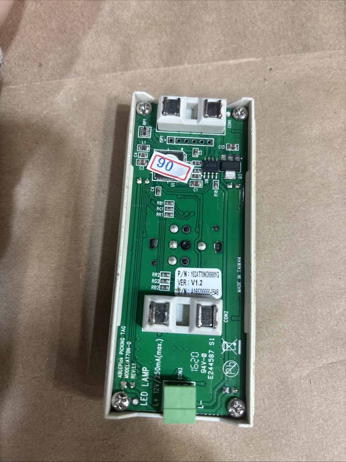 102AT70NO00001G Pick Tag PUSH BUTTON