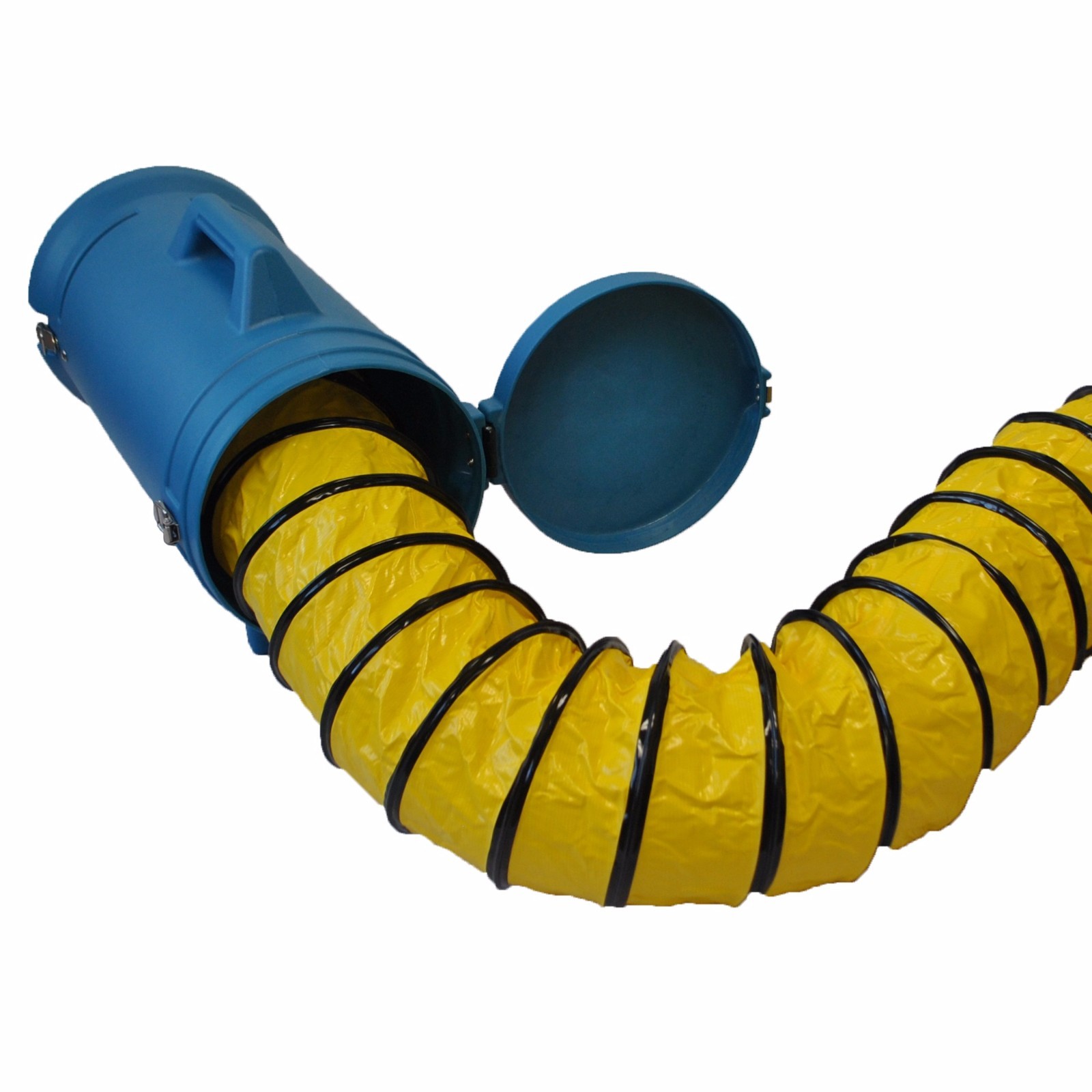 XPOWER 8DHC25 8″25′ Flexible Portable Ducting Hose w/ Carrier Case for Man Hole