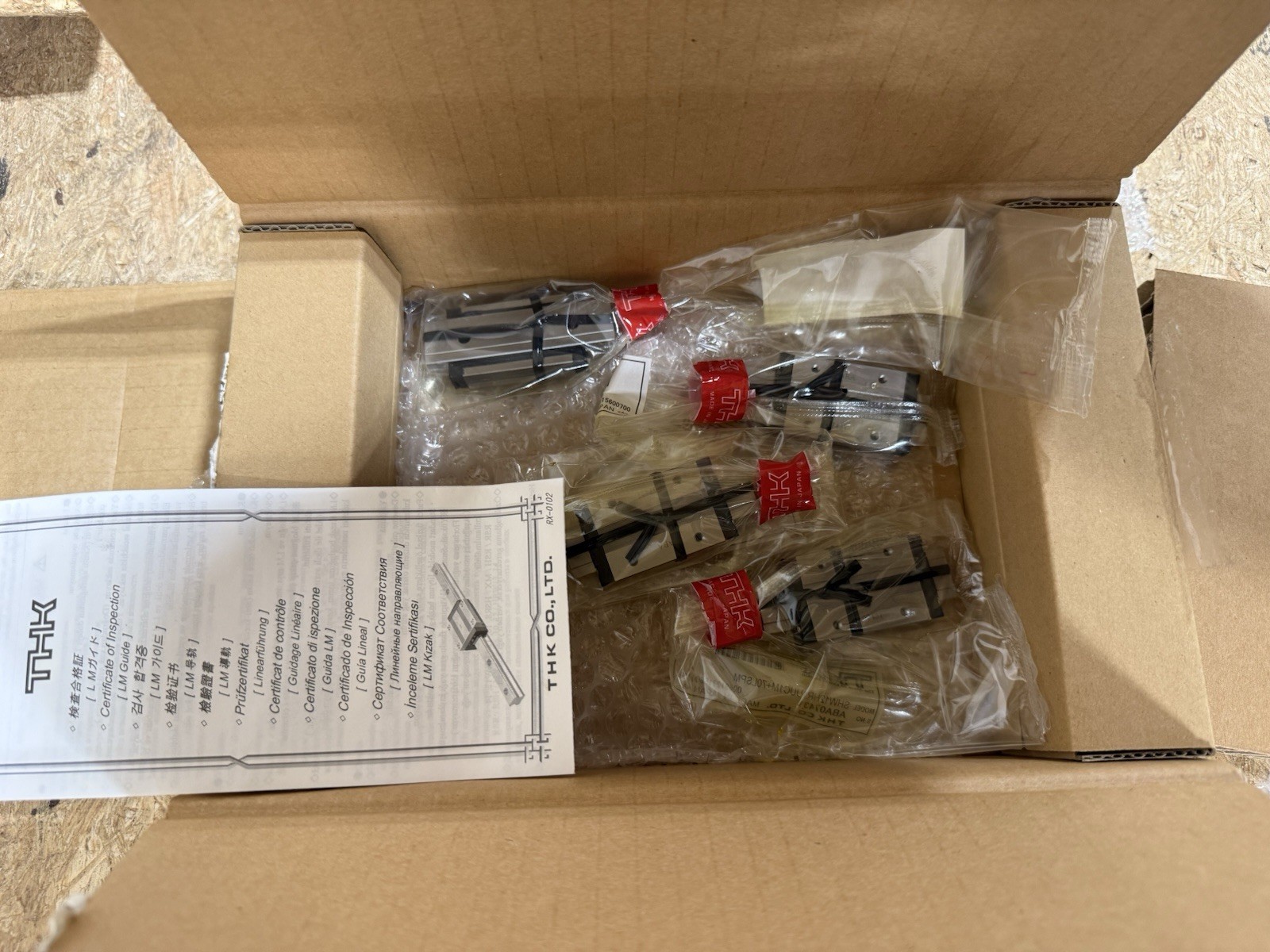 THK Linear Guide Slider SHW12HR (Box Of 8) (Unopened Boxes)