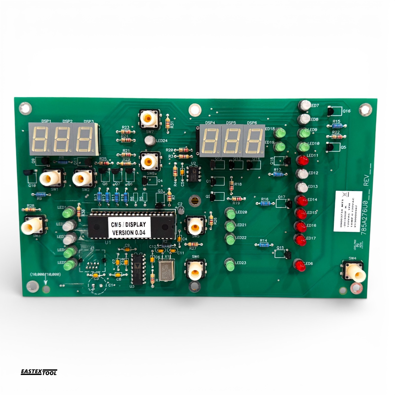 CONAIR 09003734 MT5 , TW-2 THERMOLATOR OPERATOR DISPLAY BOARD 120VAC 1Ph