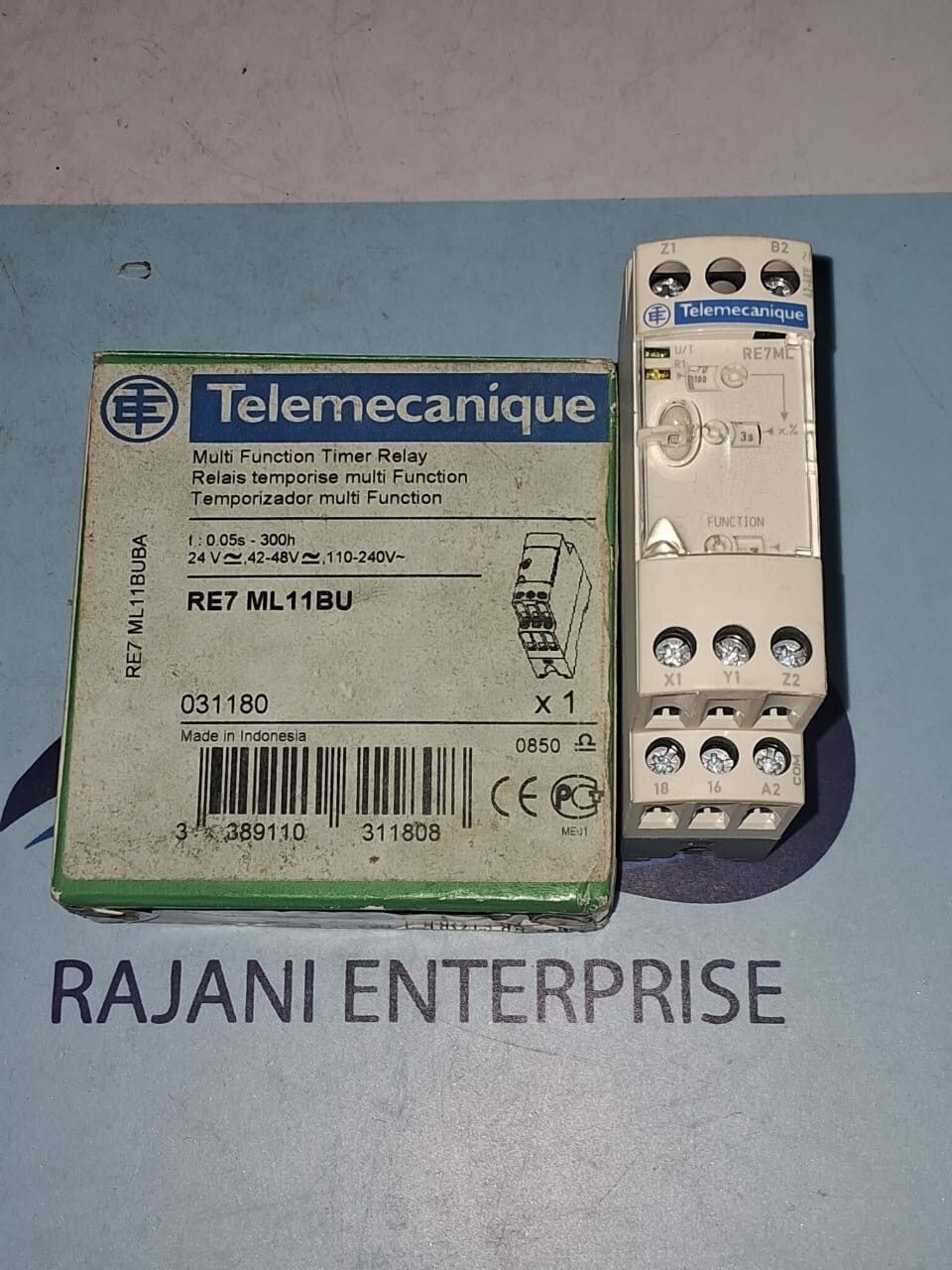 Telemecanique RE7 ML11BU Multi Function Timer Relay 0.05s-300h Voltage 24/240V