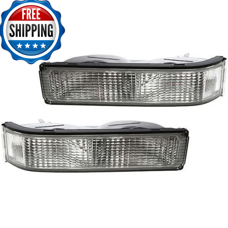 Dat Auto Parts Driver And Passenger Side Parking Light Lens And Housing Pair