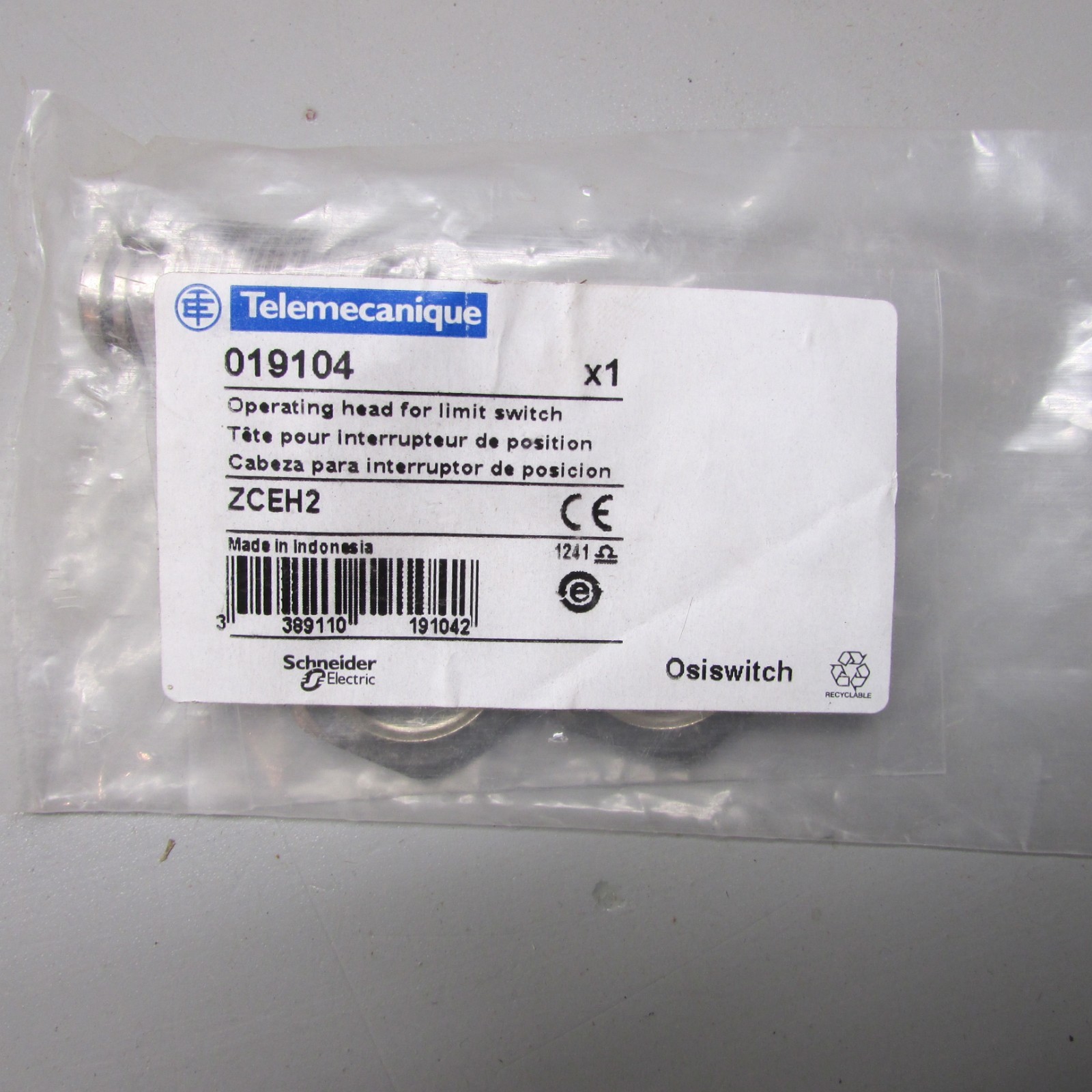 Telemacanique 019104 Operating Head for Limit Switch