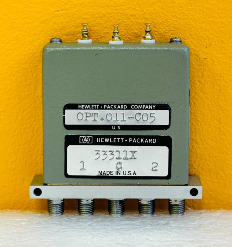 HP Agilent 33311X (08902-60024) Opt 011, 18 GHz, SMA, RF Coaxial Switch. Tested!