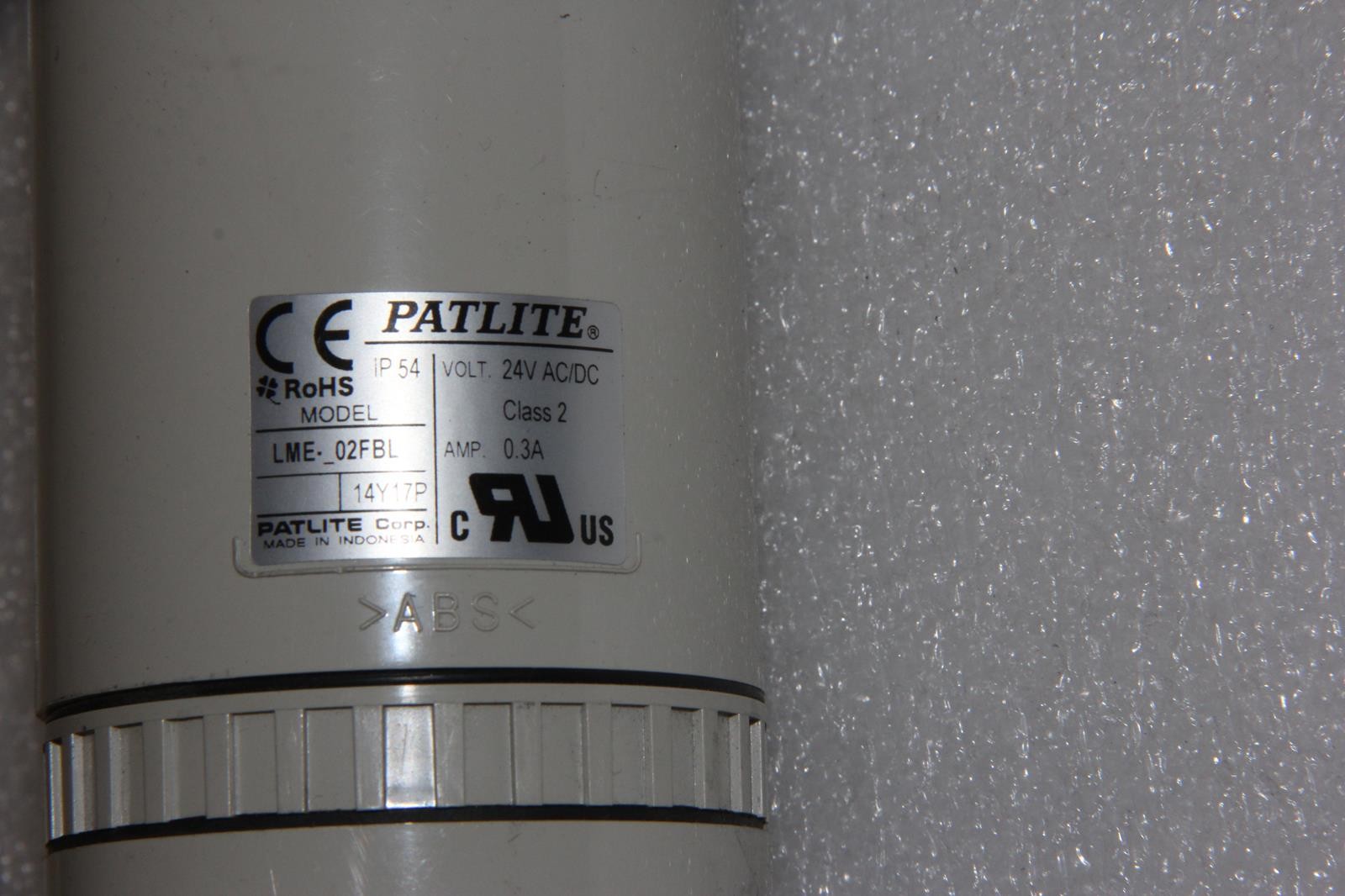 PATLITE LME-02FBL 24V Industrial Tri-color LED Signalling Tower & Audible Alarm