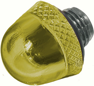 Ledtronics LENS-LCD470W-CY Lens Cap – Dome – Yellow – Clear – Water-Tight.