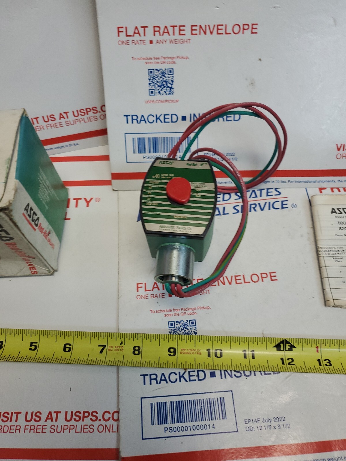 ASCO RED HAT HT8262G152T 2-WAY HIGH TEMP SS SOLENOID VALVE 120V 8262G152 1/4″,U2