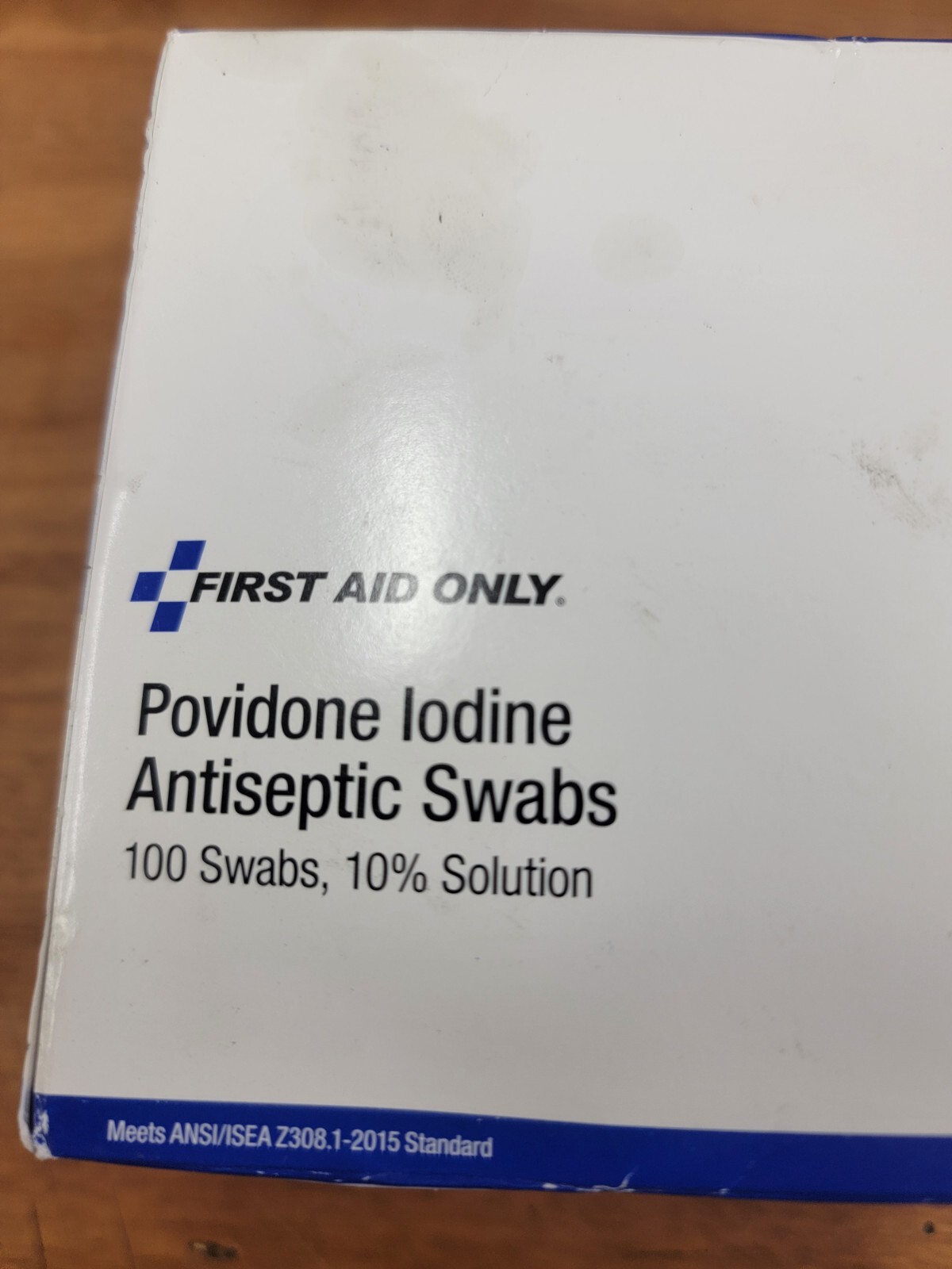 FIRST AID ONLY 10-400 Topical Antiseptic,Swab,PK100 39N903. Exp 7/2024.
