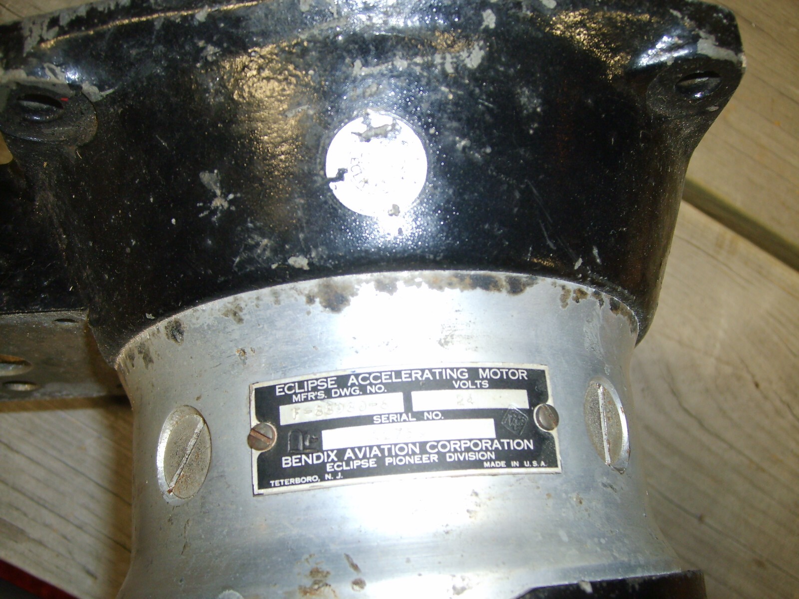 Bendix Eclipse Aircraft Engine Starter Accelerating Motor T-6 R1340 Texan AT-6