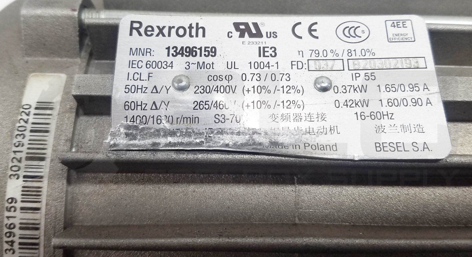 NEW REXROTH GKR04-2MHGR-071-4b GEAR MOTOR RATIO: 47.879, 3842554306, 13496159