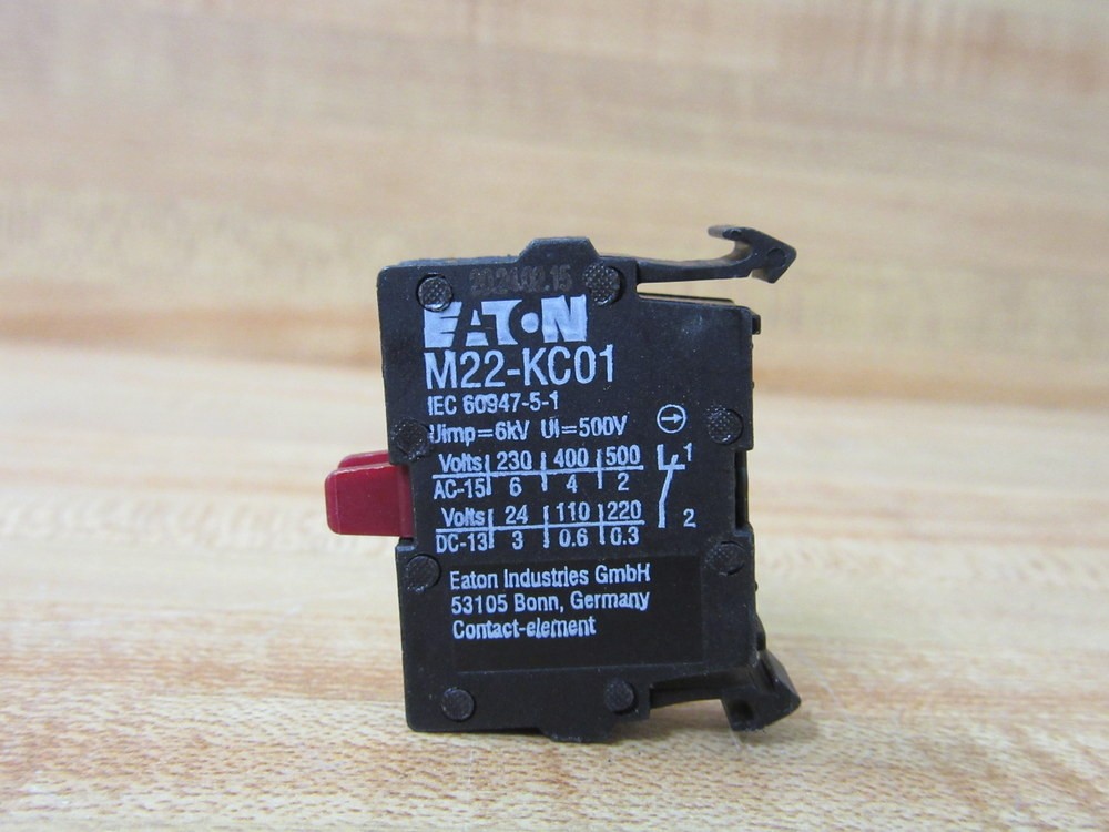 Eaton M22-KC01 Moeller Contact Block M22KC01 (Pack of 6)
