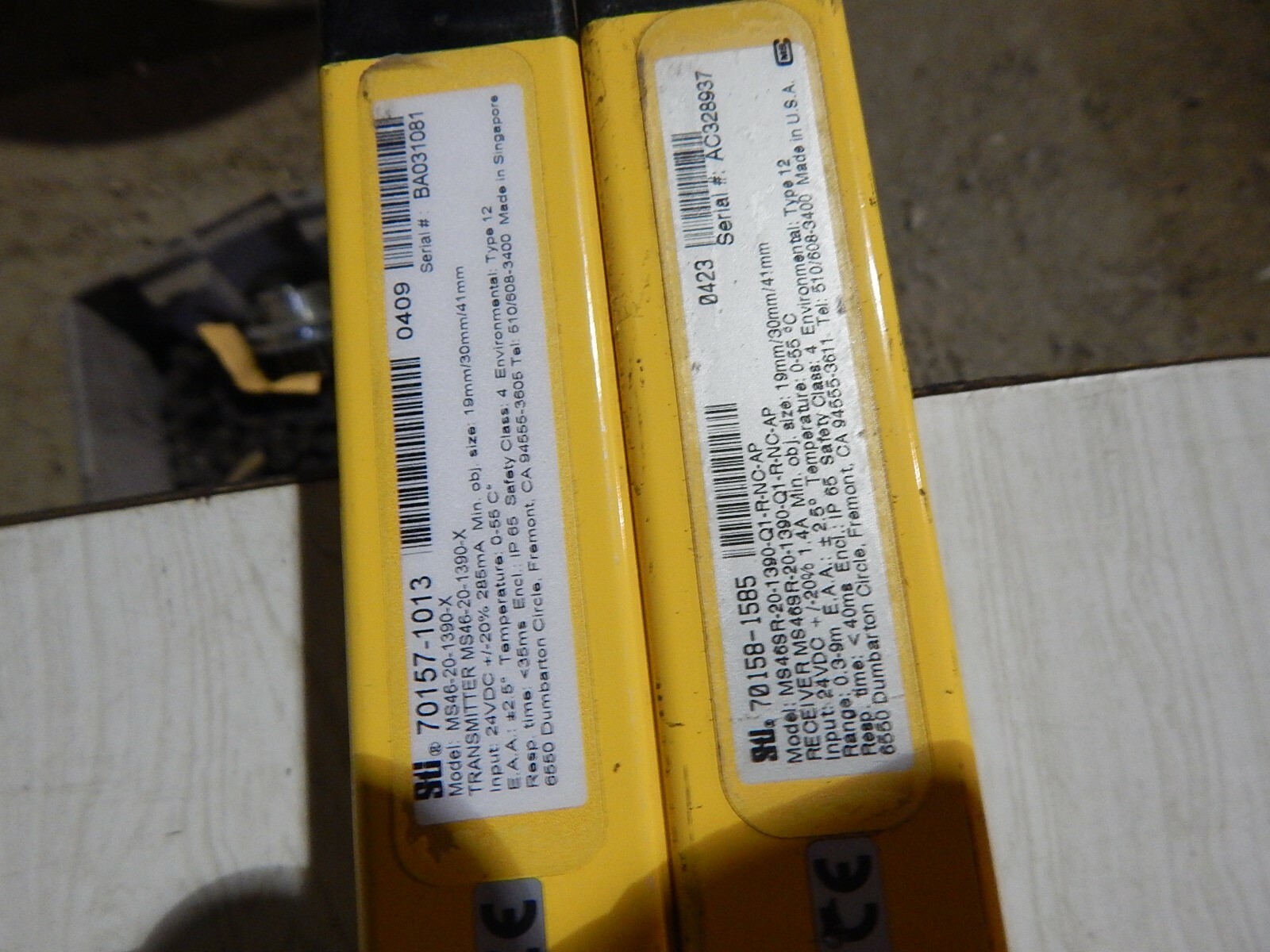 STI Mini Safe 4600 70157-1013 70158-1585 MS46SR-20-1-1390-Q1-R-NC-AP Set 56″