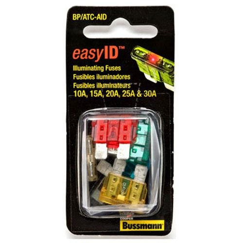 BUSSMANN BP/ATC-AID – ATC easyID Asst- Contains 1 Ea 10- 15- 20- 25- 30A- Carded