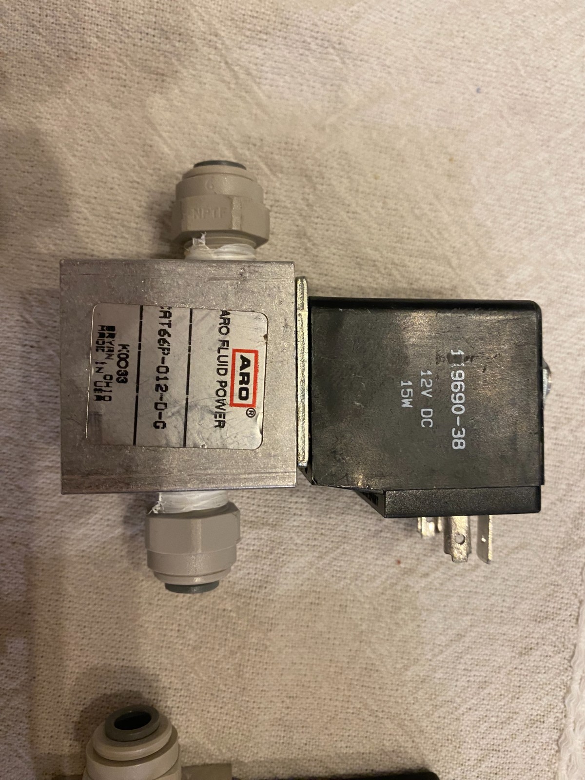 INNERSOLL-RAND 66P-012-D-G 119690-38 12V DC 15W Aro 4HN46 Solenoid Air control