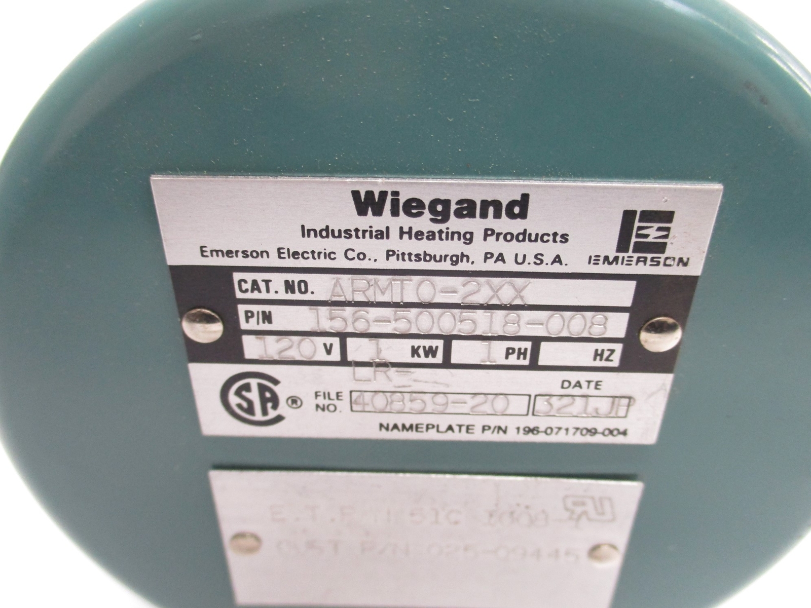 WIEGAND 156-500518-008 ARMT0-2XX 120V NSNP