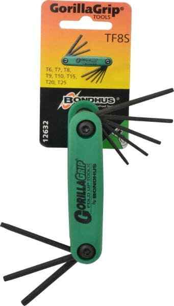 Bondhus 8 Piece Torx Key Set with Fold-Up Handle