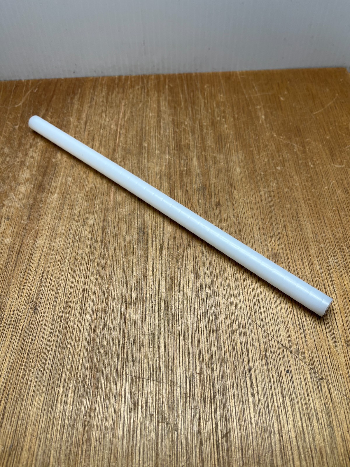 1/2″ X 12″ UHMW PE Polyethylene Plastic (.548″ Actual Dia.) Round Rod White USA