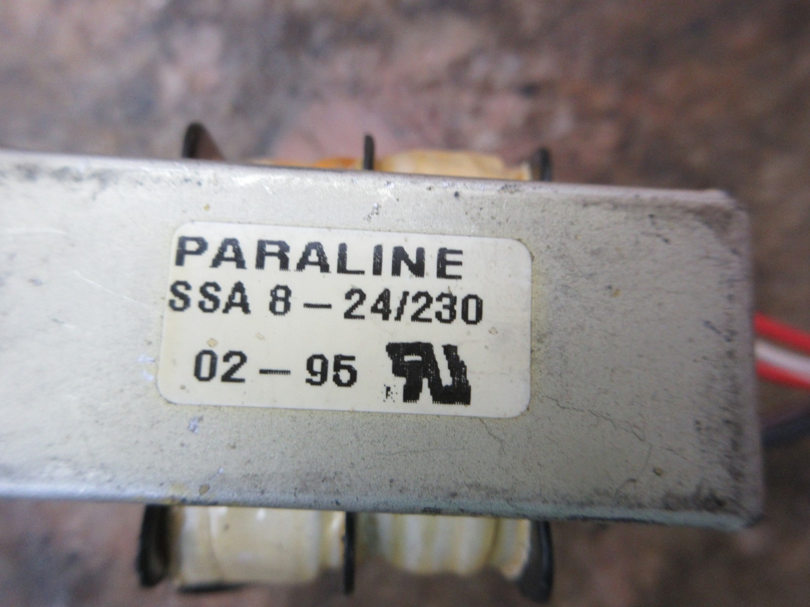 1996 HAAS VF-1 CNC VERTICAL MILL PARALINE SSA8-24/230 TRANSFORMER