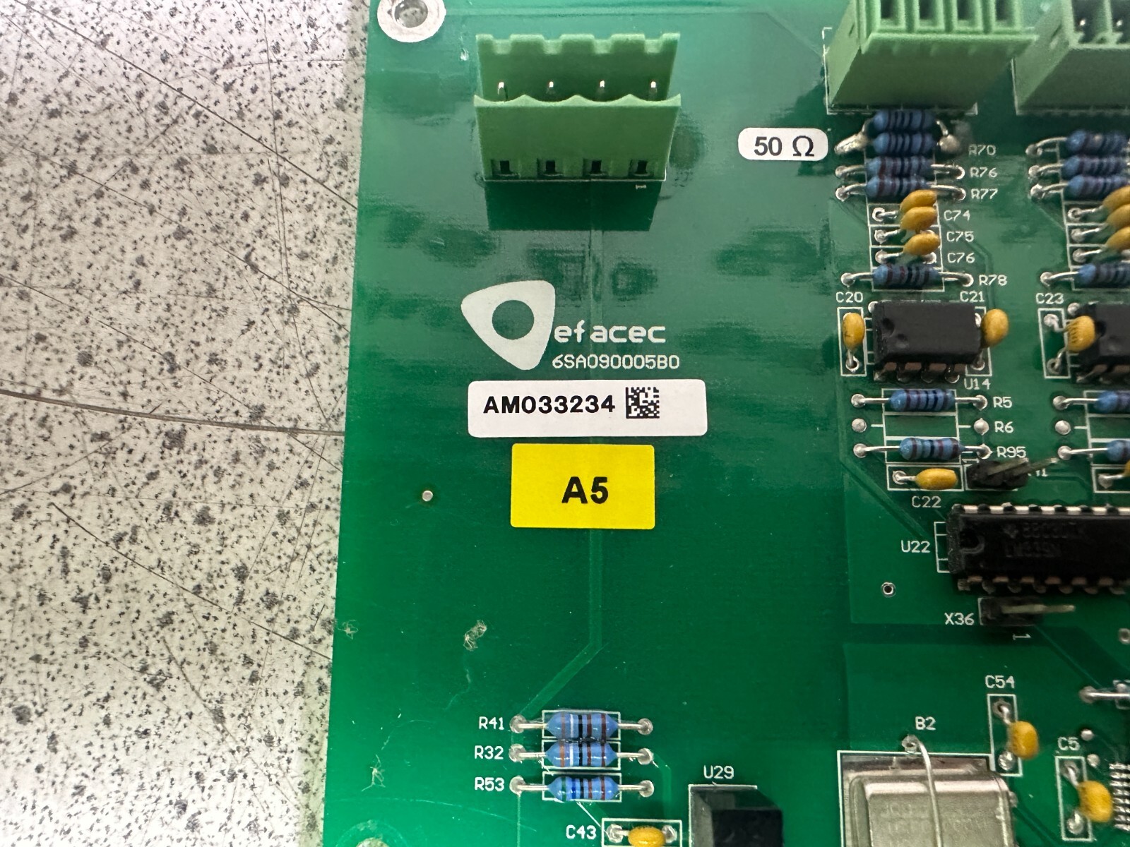 EFACEC 6SA090005B0 + 6SA130000 Board Module Version: 3.3.0