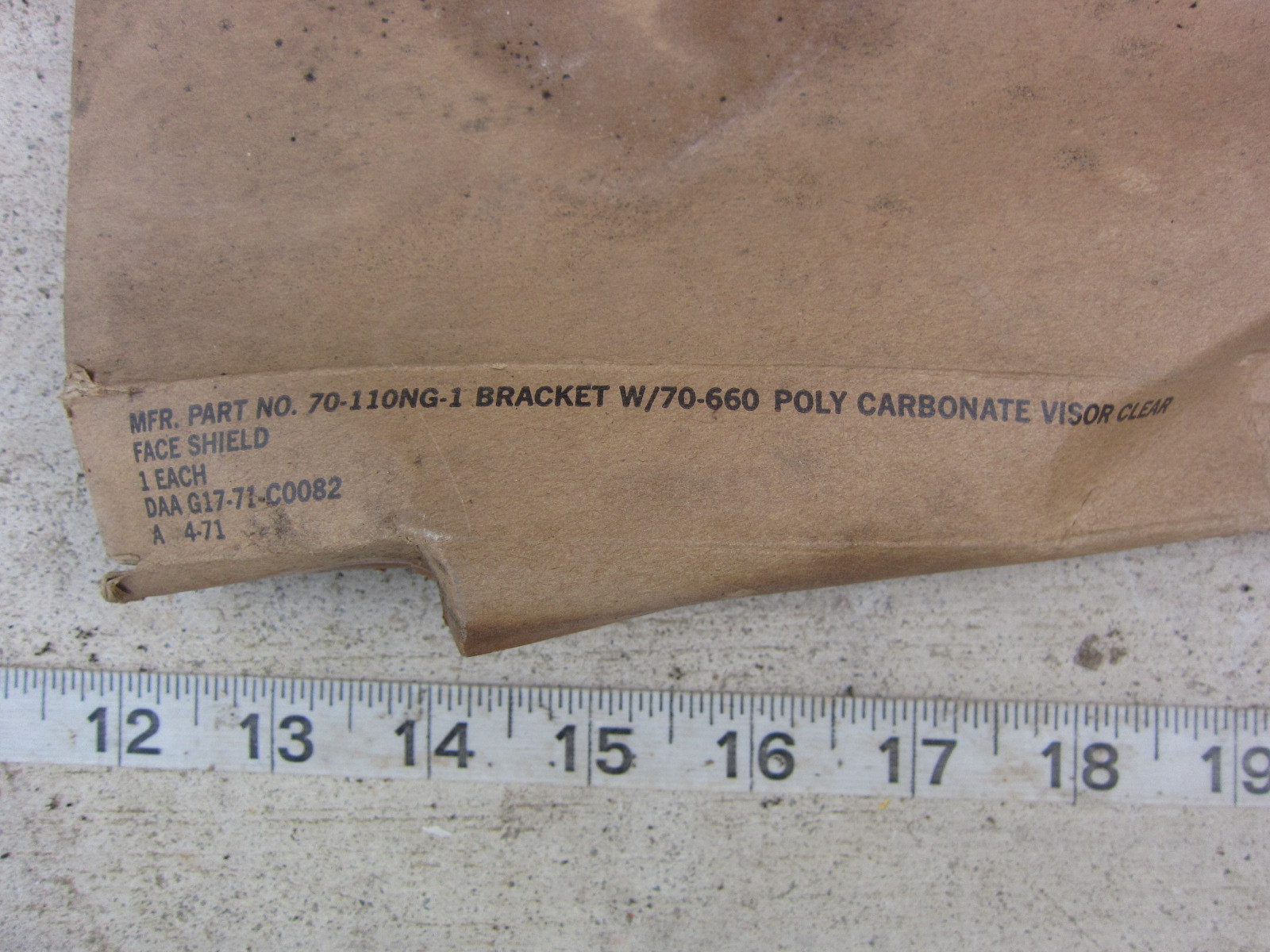 E.D. Bullard 70-110NG-1 Air Filter Element, New