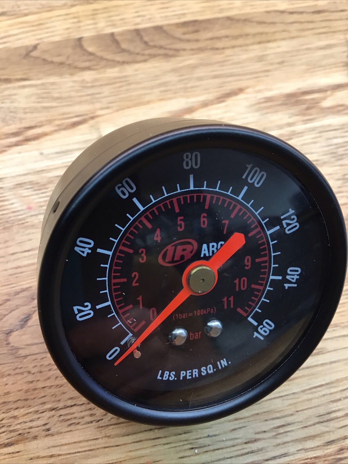 INGERSOLL-RAND 0-160PSI 0-11BAR 1/2” NPT PRESSURE GAUGE NEW OLD STOCK C-4