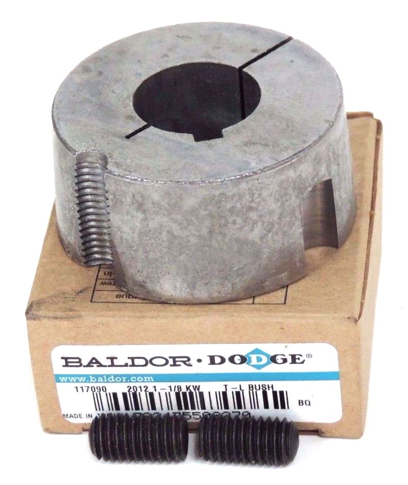NIB BALDOR DODGE 117090 BUSHING 2012 1-1/8” KW, 2.75” DIA., TAPER LOCK