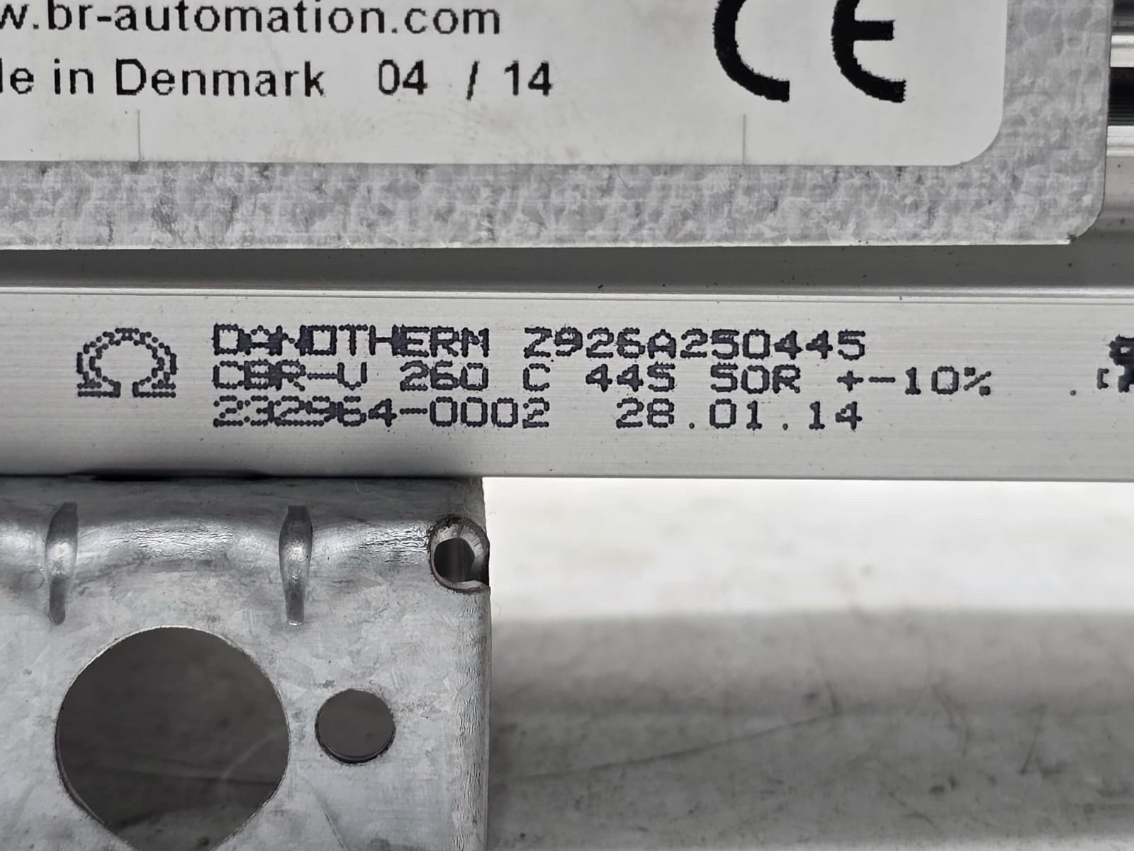 B&R 8B0W0045H000.000-1 Brake Resistor 450W 50Ω 850VDC IP21 Industrial Breaking