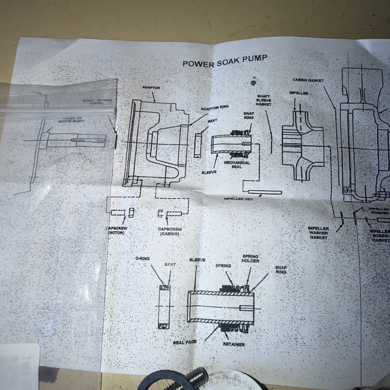 SEAL KIT for Power Soak Systems PWSK24463