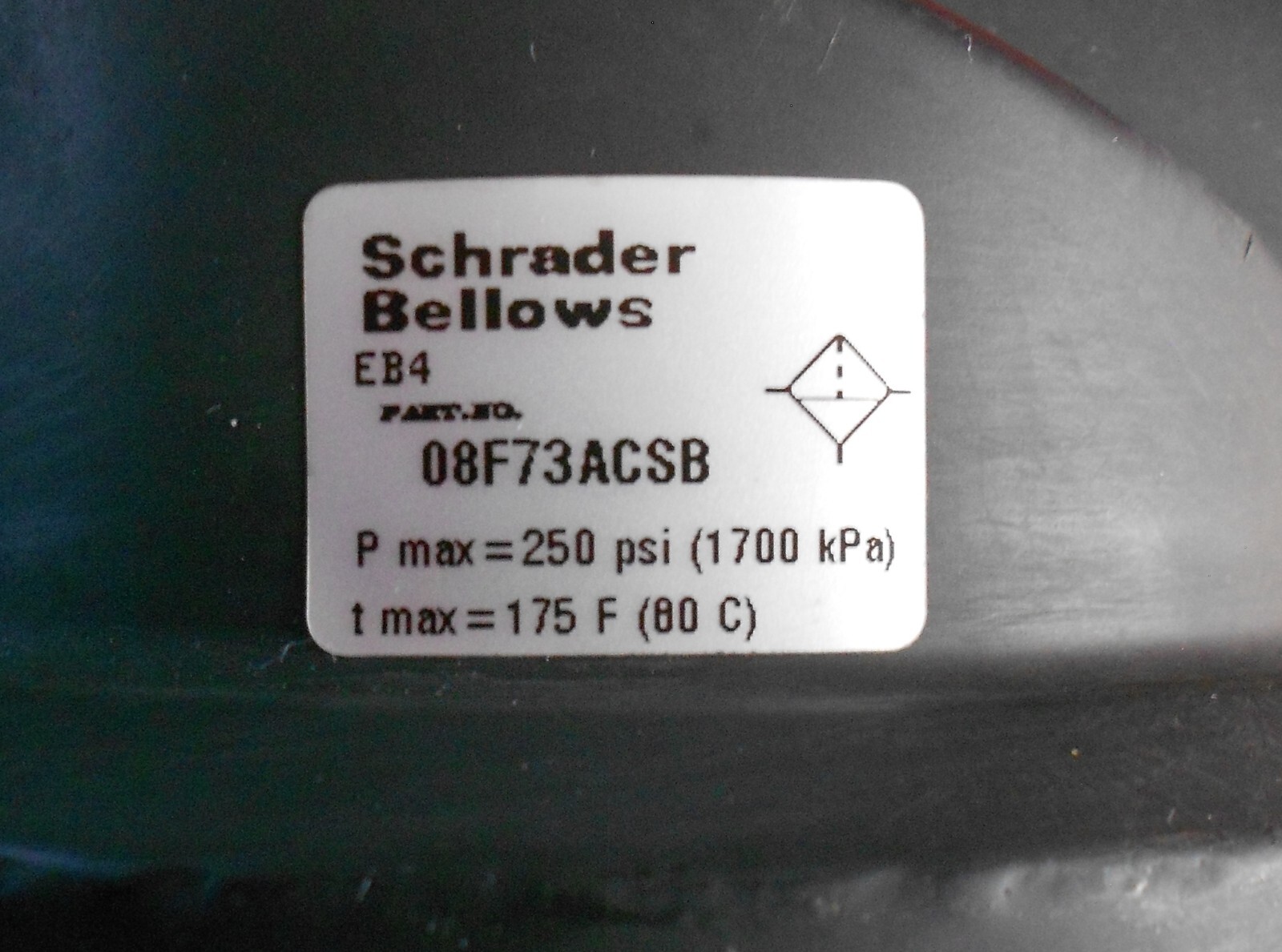 NOS Schrader Bellows 08F Series FILTER #08F73ACSB 1-1/4″ NSFB w/ Instructions