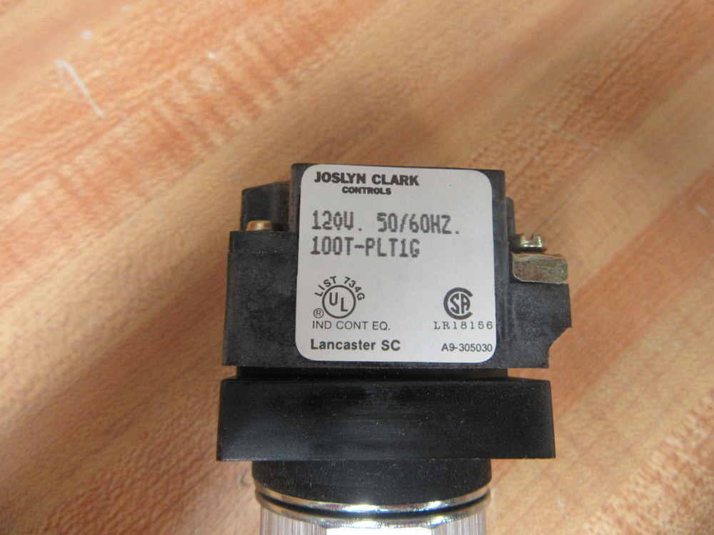 Joslyn Clark Sylvania 100T-PLT1G Pilot Light GE 100TPLT1G