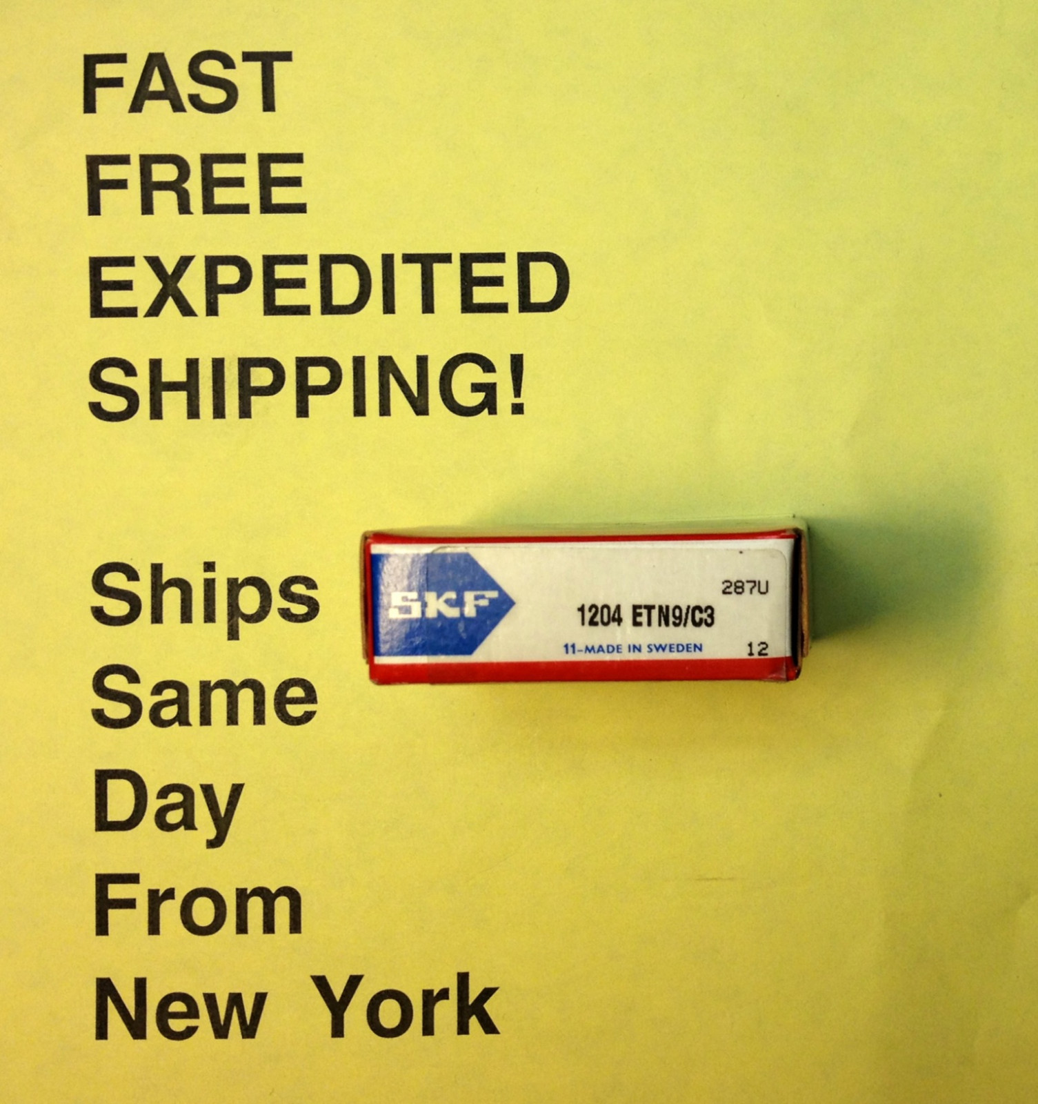 1204ETN9C3 SKF – FREE Same Business Day EXPEDITED SHIPPING!