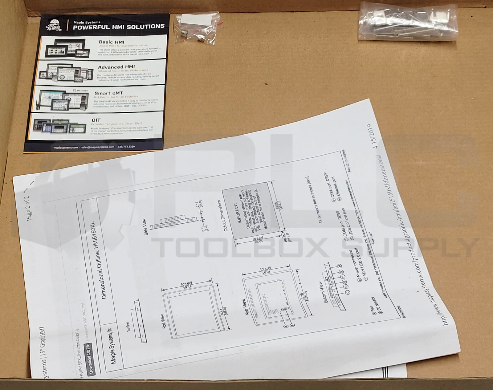 NEW MAPLE SYSTEMS HMI5150XL OPERATOR INTERFACE TOUCHSCREEN SEALED IN PLASTIC