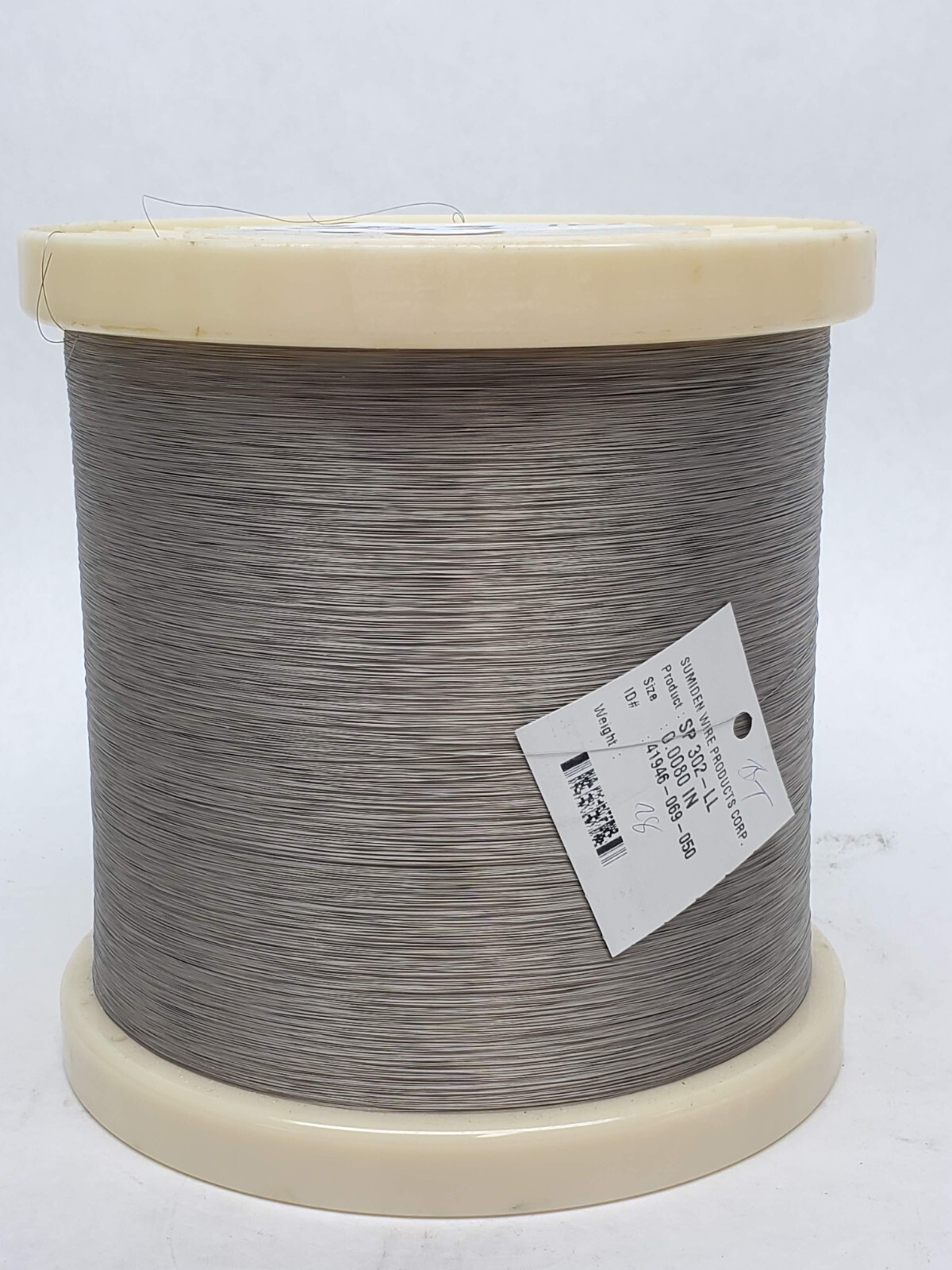 (30.3 lbs.) Roll .0080″ Nickel Coated Carbon Steel Music Wire Reel Bulk (HR)