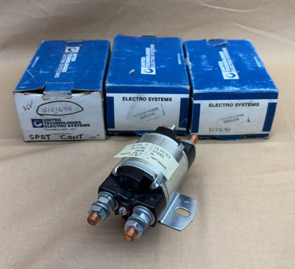 Lot of 3x United Technologies S051216 Solenoid Electro Systems