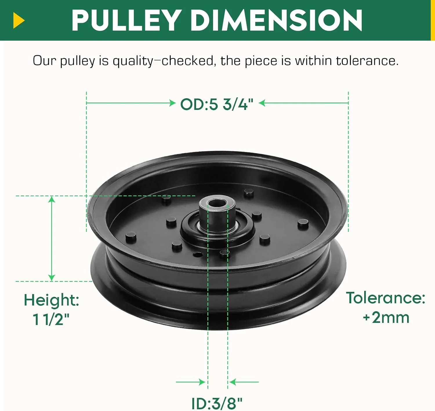 Idler Pulley for 756-04511B, Cub Cadet MTD Troy Bilt ZTL RZT XP L S 42 46 50 Z60
