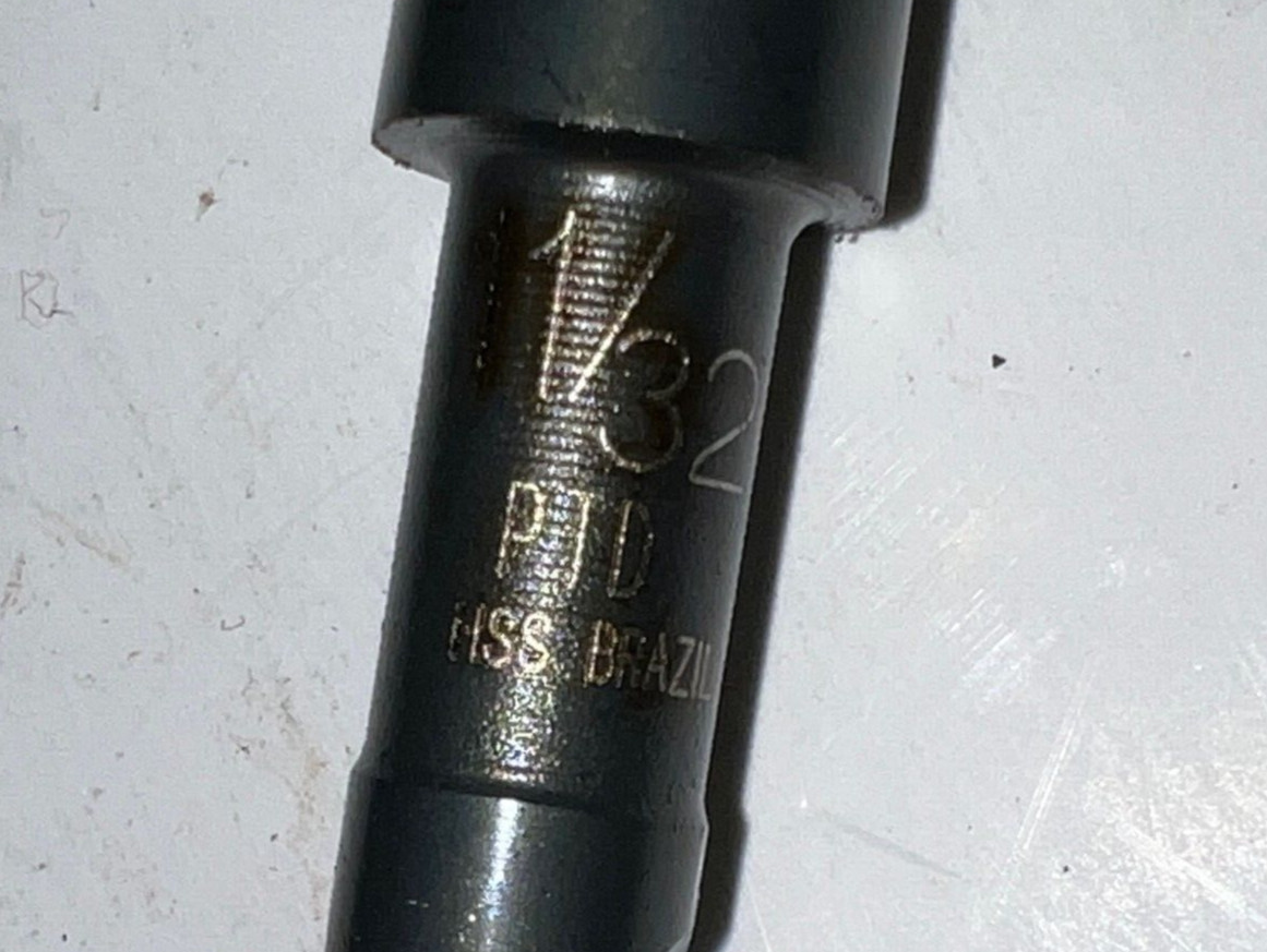 PRECISION TWIST TAPERED SHANK DRILL BIT 020022 1MT 11/32″ CUT LOT OF 2**